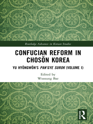 cover image of Confucian Reform in Chosŏn Korea, Volume I